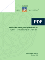 Conservation Foncière - Maroc - Recueil Des Textes Juridiques Relatifs Au Régime de L'immatriculation Foncière - Version Française - Edition 2022