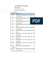 Jadwal Program Green School PDF