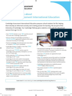 Facts and Figures About Cambridge International Factsheet