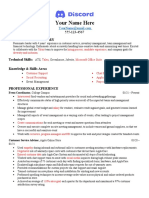 Discord Recruiter Analyst Example Resume