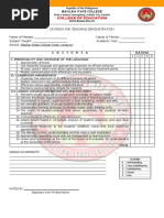 Criteria - For Teaching Demostration PDF