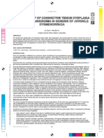 Relationship of Connective Tissue Dysplasia and Hy