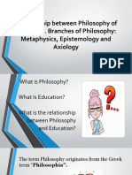 The Relationship Between Philosophy Education