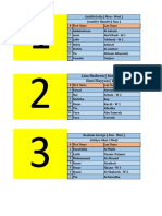 Lina Shaheen (Sun - Mon) Hani Elayyan (Wed) : # First Name Last Name 1-2 - 3 - 4 - 5 - 6 - 7