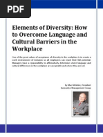 Download Elements of Diversity How to Overcome Language and Cultural Barriers in the Workplace by Mac McIntire SN63011606 doc pdf