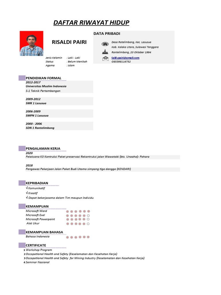 CV Risaldi Pairi: Teknik Pertambangan | PDF