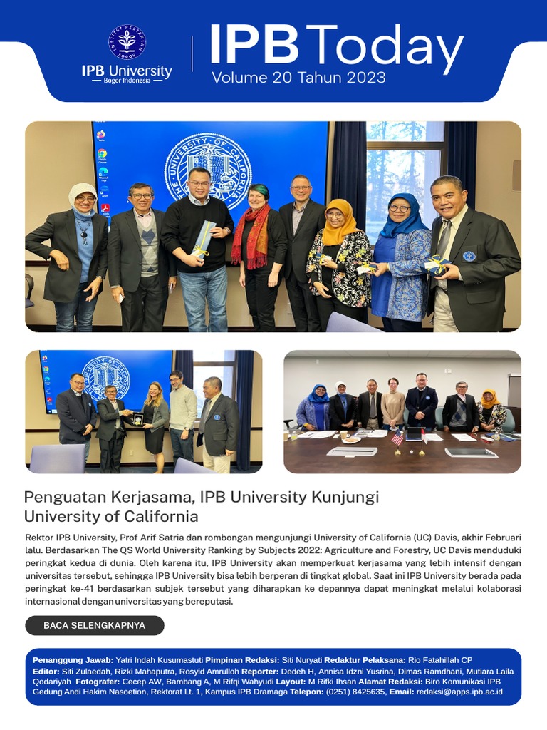 IPB University Perkuat Kerjasama Global | PDF