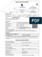 Electronic Reservation Slip (ERS) : Boarding From TO