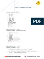 Exercicis Dortografia Catalana PDF