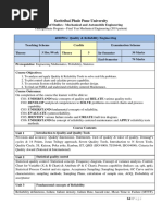 402050A - Quality & Reliability Engg-sYLLABUS