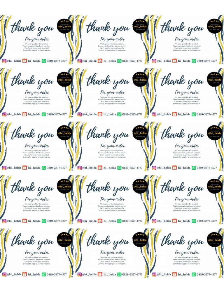 Desain Thank Card Pdf