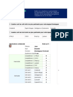 Matrice de Compétences RH