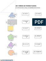 Une Cada Figura Con La Fórmula de Su Área y El Resultado de La Misma