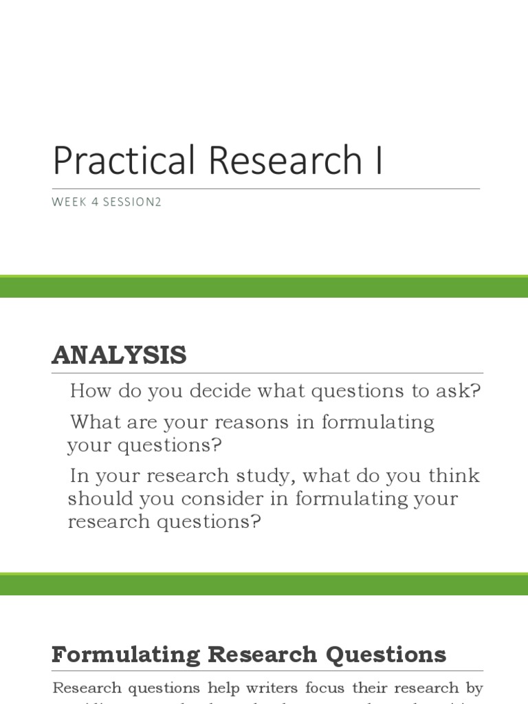 what are research questions pdf