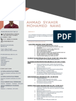 Ahmad Syahir Mohamed Nawi: About