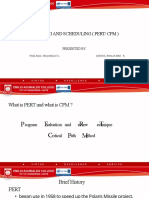 Planning Scheduling Pert CPM