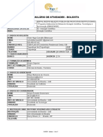 Formulário atividades bolsista programa FAPDF edital 06/2018