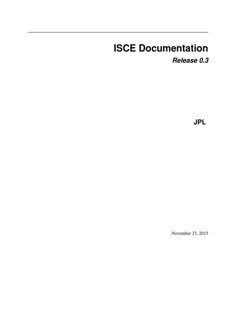 ISCE Manual | PDF | Parameter (Computer Programming) | Xml