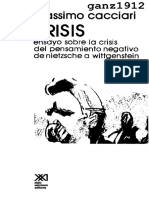 CACCIARI, MASSIMO - Krisis (Ensayo Sobre La Crisis Del Pensamiento Negativo de Nietzsche A Wittgenstein) (OCR) (Por Ganz1912) PDF