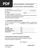 Modèle de contrat de travail chauffeur | PDF