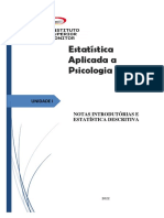 Unidade I - Estatística Aplicada A Psicologia PDF