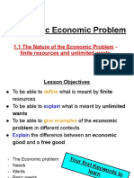 Understanding the Basic Economic Problem and Scarcity