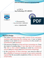 Mechanical Engineering Design Presentation on Scope and Objectives (CA1