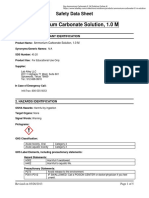 Ammonium Carbonate Solution 1M Safety Data Sheet SDS