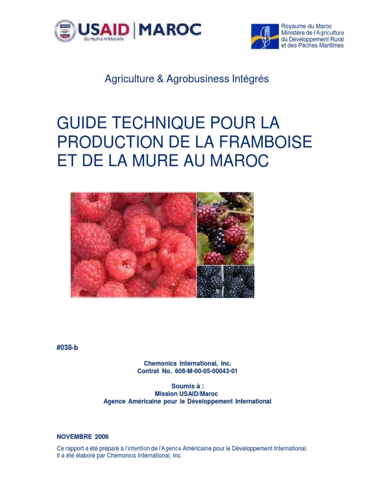USAID-Framboisier & Murier PDF, PDF, Sol (pédologie)