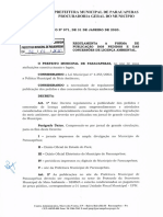 Decreto #071-2020-Regulamenta A Forma de Publicação Dos Pedidos e Das Concessões e Licença Ambiental