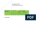 Consolidado de Evaluación Diagnostica 2022