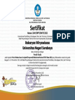 Universitas Negeri Surabaya - Rakaryan Wiryawisesa - Sertifikat