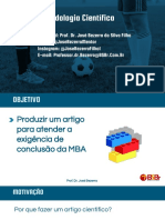 Metodologia Científica: Como Escrever um Artigo Acadêmico