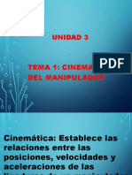 U3 Tema 1 - Cinematica Del Manipulador