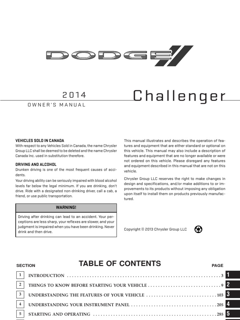 Dodge User Manual 2 PDF PDF Automotive Technologies Components
