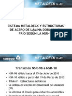 Diseño de metaldeck según NSR-10
