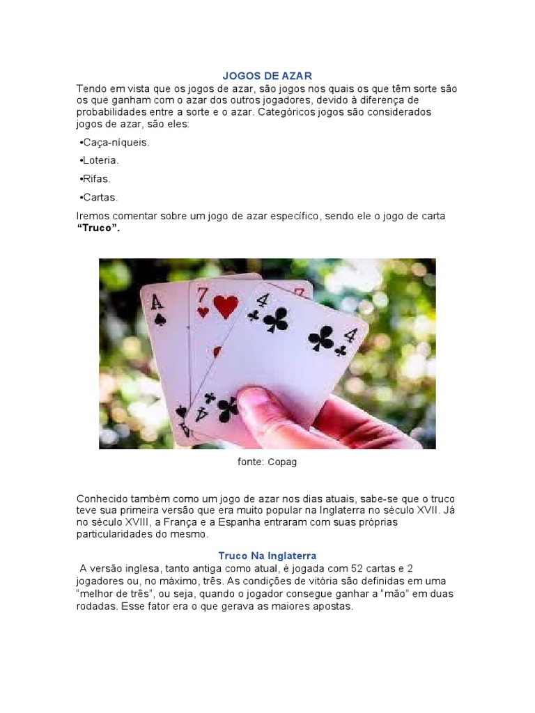 Jogos de Azar | PDF