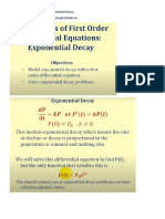 LECTURE 11 - Physical Application - Exponential Decay