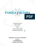 Fabula Ultima Playtest Materials ENG April 23rd 2022 Page Spread