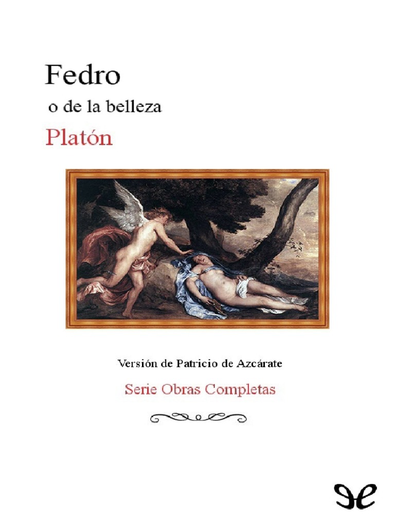 Fedro Platon PDF Platón Amor