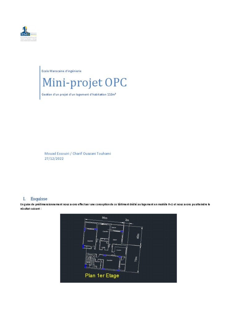 Gestion de Projet OPC pour Logement 110m² PDF Génie du bâtiment — free download
