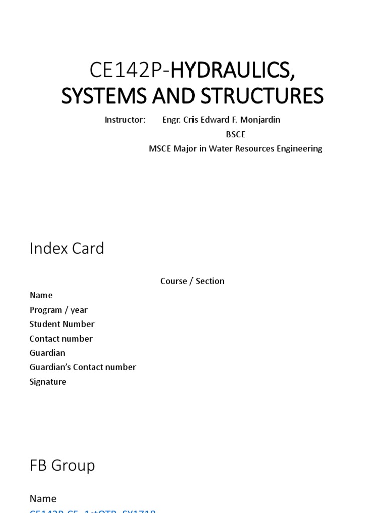 HYDRAULICS PDF FREE DOWNLOAD visual data 2