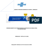 Edital de Credenciamento Do Sebrae Amapá - 01 - 2023 PDF