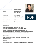 Milica Lebenslauf 2023 PDF