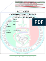 Bases Copa Selva Central