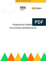 ProgramacionDidactica III PAC 2022 Ecuaciones Diferenciales MM 411