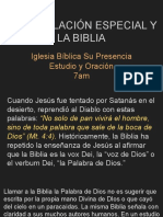 La Revelación Especial y La Biblia