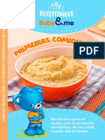 Babyme Ebook Receitas Primeiras Comidinhas 2022 PDF