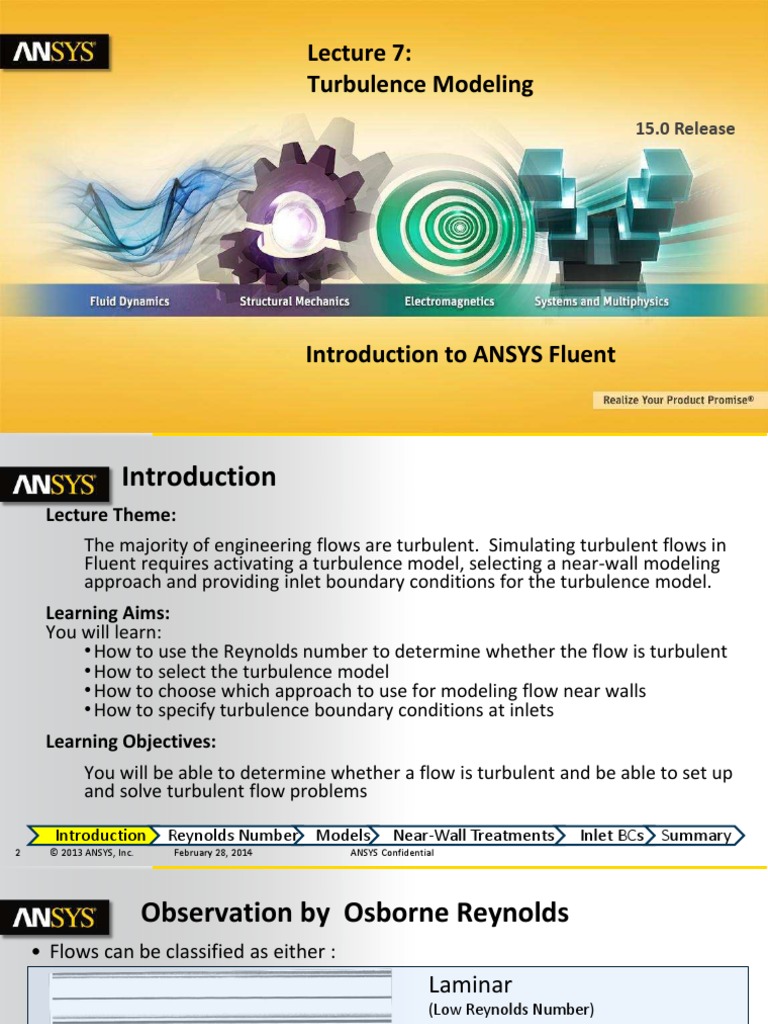 Lecture 7 Turbulence Modeling Introducti | PDF | Turbulence | Reynolds ...