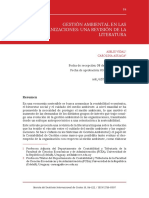 Gestión Ambiental en Las Organizaciones: Una Revisión de La Literatura